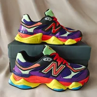 New Balance 9060 Prism Purple Vibrant Multi-Color Statement Sneakers with ABZORB Cushioning for Dynamic Street Style - View 1
