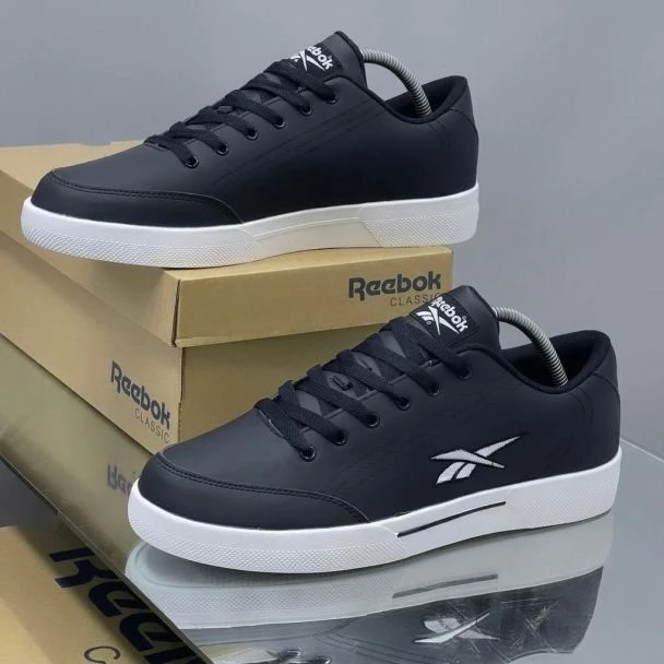 Reebok Classic Unisex Black & White Casual Sneakers - Sleek Everyday Lifestyle Footwear for Men & Women
