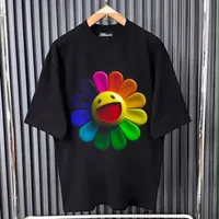 Trendy Abstract Bear Graphic Oversized 350g T-Shirt  Comfortable White Short Sleeve Tee for Casual Street Style - View 2