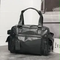 Men's Premium Faux Leather Travel Duffel Bag – Stylish and Durable Weekend  Short Trip Vacations for Business and Gym Bag - View 1
