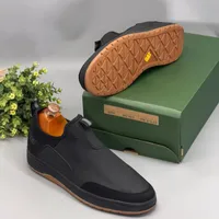 CAT Men's Black Slip-On Casual Shoes with Textured Sides  Brown Sole - Everyday - View 2