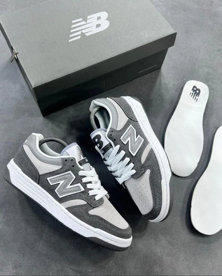 New Balance Classic Grey Lifestyle Sneakers for Unisex - Comfortable Everyday Athletic Shoes with Suede Accents