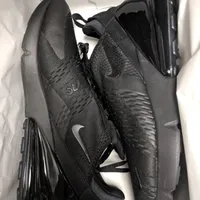 Nike Air Max 270 Triple Black Sneakers – Iconic Comfort Style for Everyday Wear  Running Trainer Performance Shoe Breathable Mesh with Responsive Air Cushioning - View 2