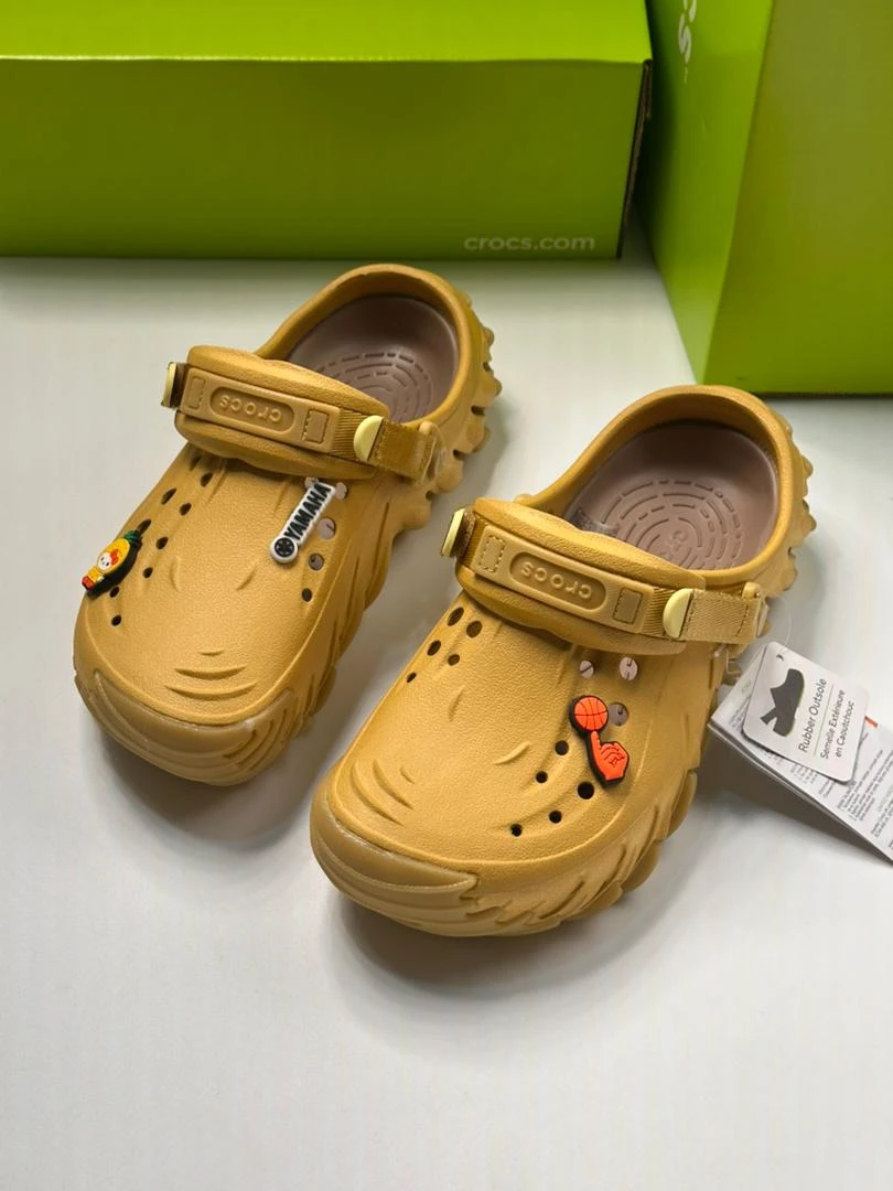Crocs Original Echo Clog Sandals Slippers Slides Black  