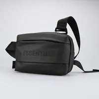 Unisex ESSENTIALS Fear of God Embossed Crossbody Side Shoulder Bag – Stylish  Versatile Streetwear Sling Pouch in Black  Khaki for Everyday Essentials - View 2