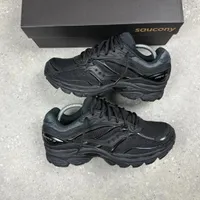 Saucony All-Black Unisex Athletic Trainers - Premium Mesh Running & Everyday Comfort Sneakers for Men & Women - View 2