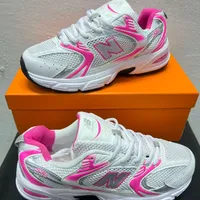 Women's New Balance 530 White  Pink Sneakers - Retro Lifestyle Running Shoes for Her, Ultimate Comfort  Style - View 1
