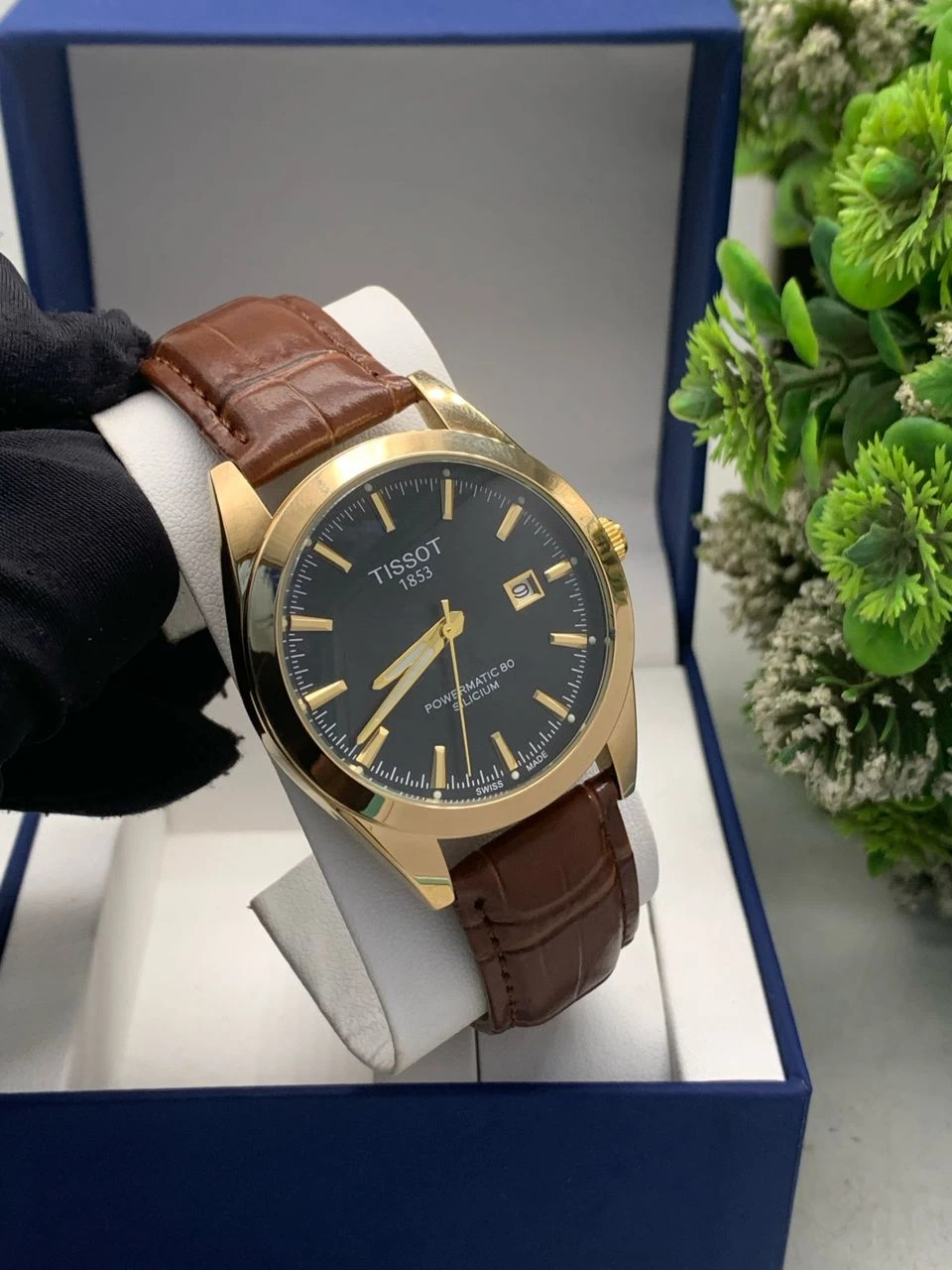 Men's Luxury Tissot Genuine Leather and Stainless Steel Dail Mens Wrist Watches - Elegant and Classic Official Suite Wrist Watch