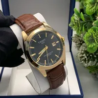 Men's Luxury Tissot Genuine Leather and Stainless Steel Dail Mens Wrist Watches - Elegant and Classic Official Suite Wrist Watch - View 1