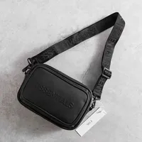 Essentials Minimalist Crossbody Messenger Bag - Stylish Everyday Side Shoulder Pouch in Black  Beige for Modern Daily Carry - View 2