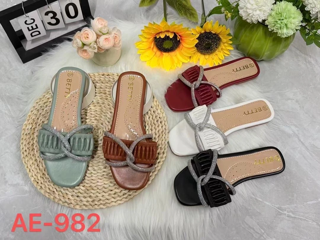 Women's BETTY Chic Ruched & Sparkly X-Strap Flat Sandals - Elegant Square Toe Slides for Everyday Comfort & Style