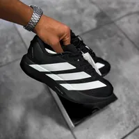 Adidas Original Adizero EVO SL Lightstrike Pro Performance Sport Running Shoes - Sleek Black White Lightweight Athletic Sneakers for Speed Training - View 3