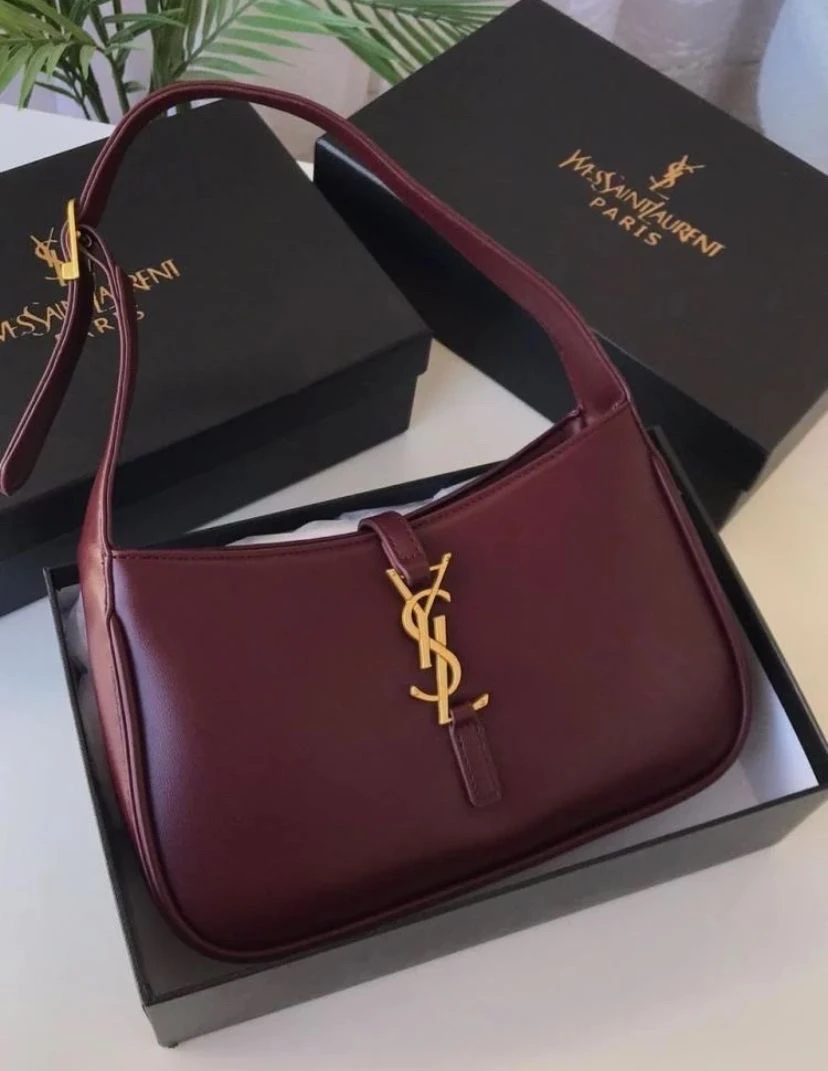 YSL genuine leather cute  classic minimalist fashion ladies underarm shoulder small mini bags 
