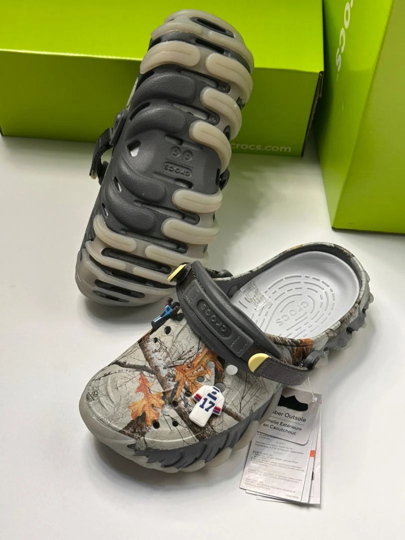 Crocs Original Echo Clogs Sandals Slippers Slides with Silicon Stickers