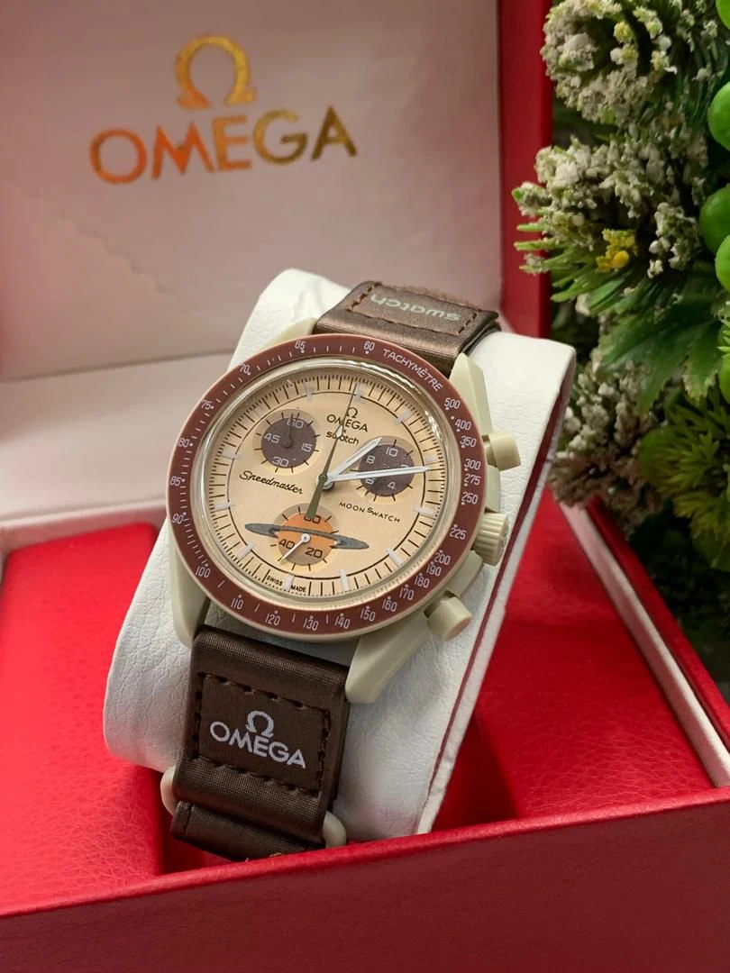 Men's OMEGA x Swatch Speedmaster Moonswatch Mission to Mercury Bioceramic Chronograph Watch