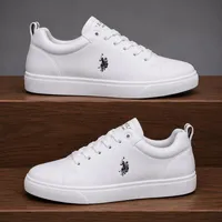 Men's Lacoste Leather Casual Flat Sneakers - Classic Black, White and Olive Colors Low-Top with White Sole for Casual Smart Everyday Wear - View 2