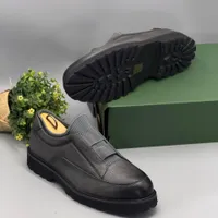 Berluti Men's Leather Slip-On Loafers Think Sole and Elastic Fastening – Comfortable  Versatile Casual Dress Shoes for Everyday Outting and Work - View 2