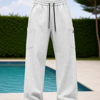 Wide Leg Cargo Joggers Sweatpants - Ultimate Comfort Effortless Style with Adjustable Ankles for Men Relaxed Fit Fleece Joggers - View 1