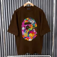 Men's Vibrant Pink Virgil Abloh Style Graphic Tee - Oversized Streetwear T-Shirt with Unique Character Print for Trendsetters - View 3