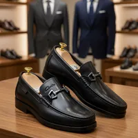 Men's Classic Black Leather Bit Loafers - Clarks Premium Slip-On Dress & Casual Moccasins for Style & Comfort - View 2