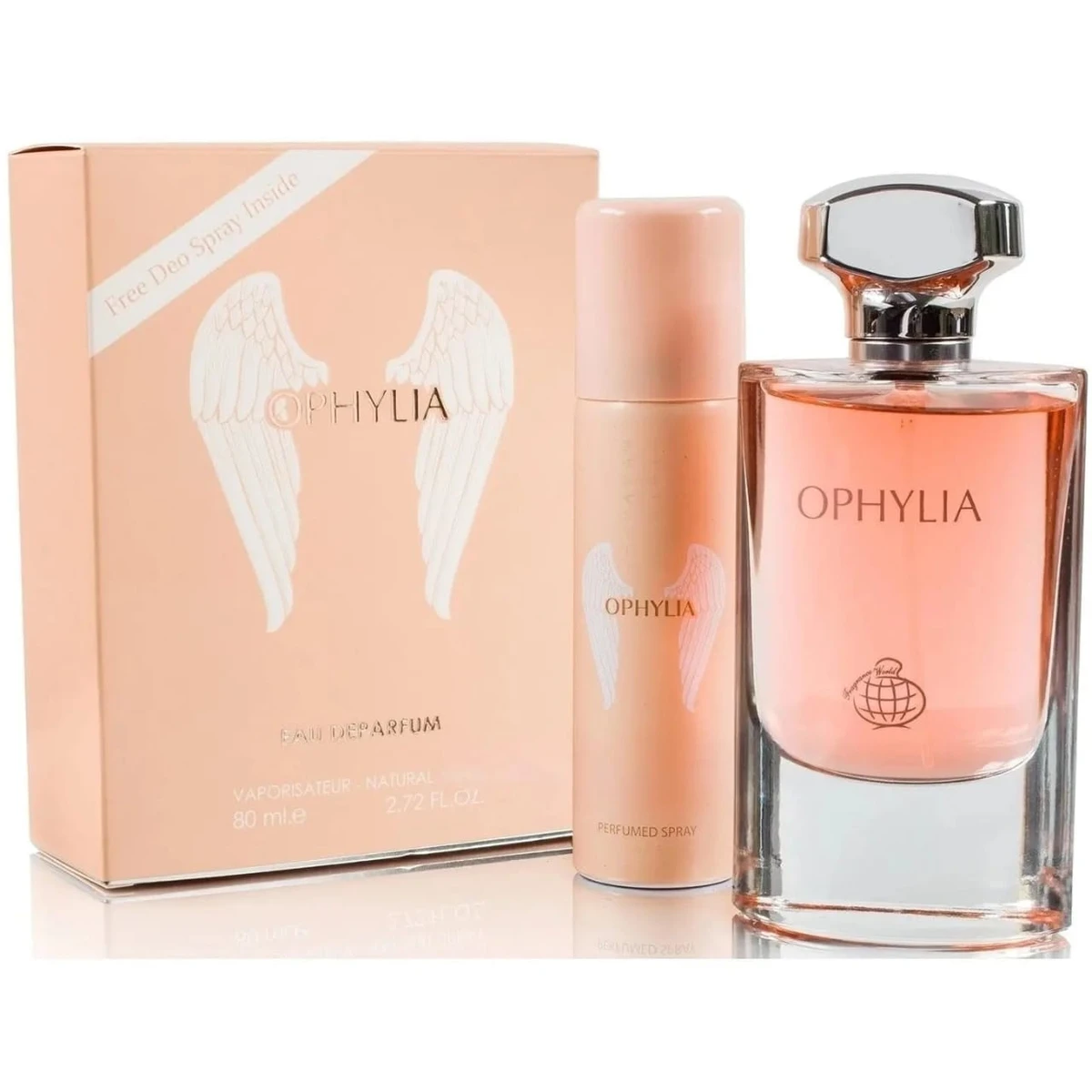 Ophylia Women's Elegant Eau de Parfum & Perfumed Deodorant Spray Gift Set 80ml - Long-Lasting Feminine Fragrance Duo - Main View