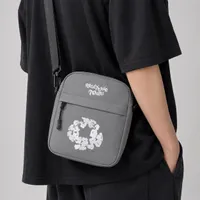 Essentials Khaki Crossbody Bag with Ready-made Tears Print - Stylish  Durable Shoulder Sling for Daily Essentials  Streetwear Look - View 3