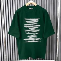 Quality 350grams Swan Graphic Open Size T-Shirt - Premium Cotton Comfort Tee for Modern Streetwear Style - View 3