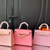 Women's Elegant Pink Structured Top-Handle Handbag with Detachable Shoulder Strap - Luxury Fashion Accessory for Ghanaian Style - View 2