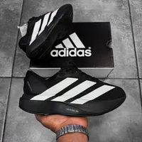 Adidas Original Adizero EVO SL Lightstrike Pro Performance Sport Running Shoes - Sleek Black White Lightweight Athletic Sneakers for Speed Training - View 1