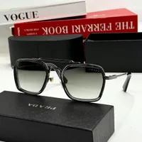 Prada Unisex Square Frame Gradient Lens Designer Fashion Sunglasses - Stylish Black Eyewear for Modern Looks - View 1